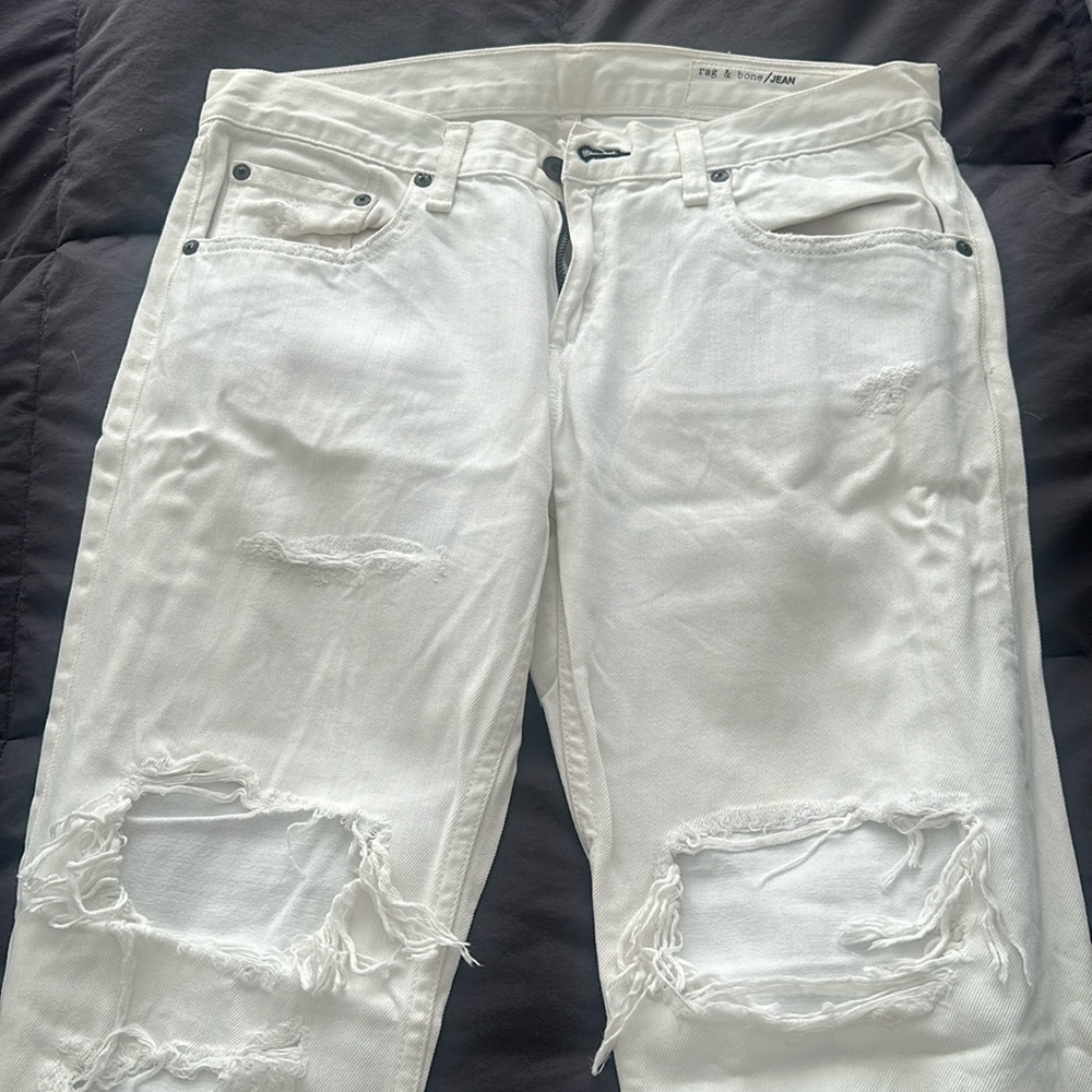 Rag and bone white jeans